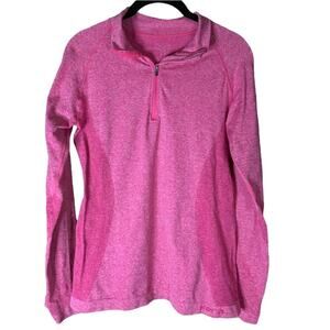 Fera Base Layer Ski Top 1/4 Zip Long Sleeve Pink Size M/L Medium Large